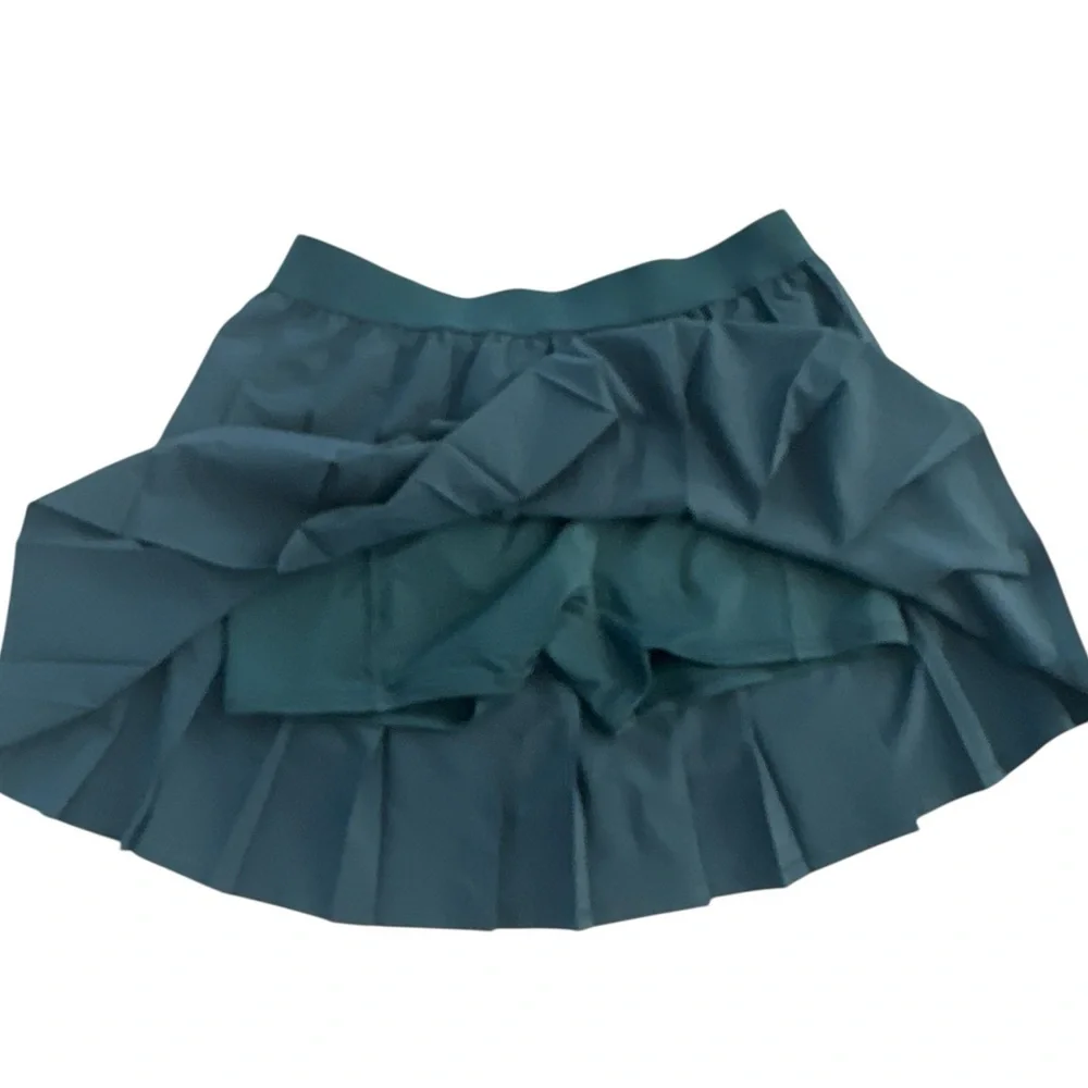 Alo Yoga Varsity Tennis Skirt in Midnight Green Medium - Picture 9 of 12